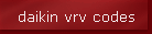 daikin vrv codes