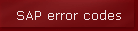 SAP error codes