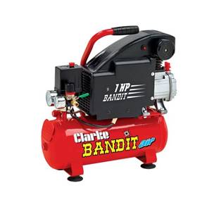 Clarke Bandit IV 8 Litre Air Compressor 4.5cfm With 8 Litre Air Receiver 240V~50Hz