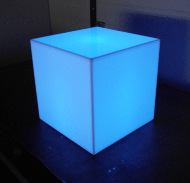Glowing Multi-Coloured Cube Seat/Table With Remote Control is ideal for adding a artistic and unique lighting effects for indoor and outdoor areas