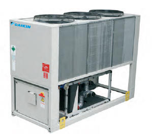 Air cooled chillers available in standard efficiency and high efficiency.